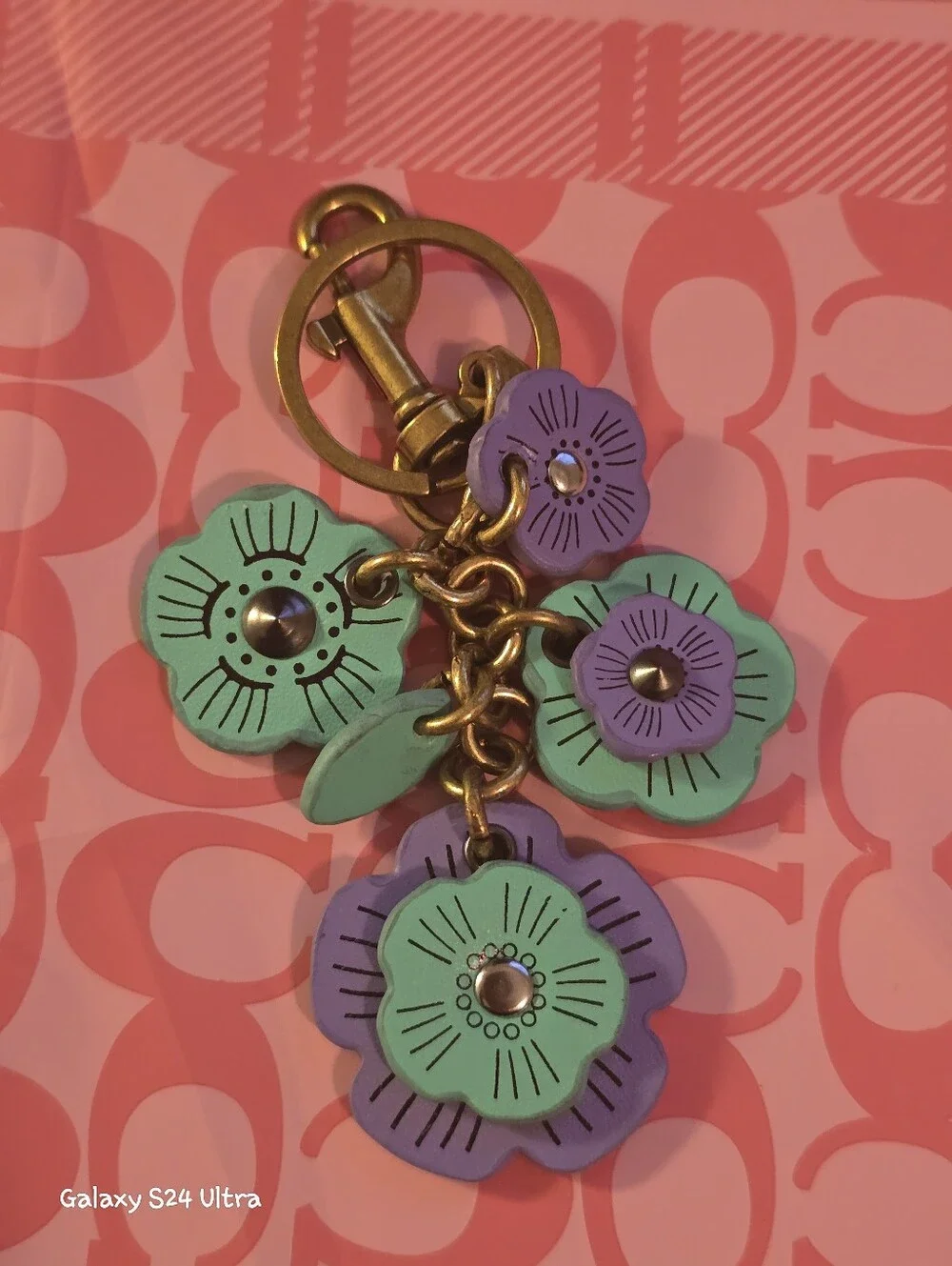 Flower Bag Charm/ Keychain NEW